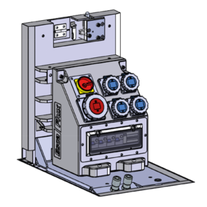Illustration de la borne escamotable de distribution d'énergie Escaflux 67.3