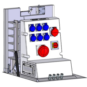 Illustration de la borne escamotable de distribution d'énergie grand modèle Escaflux 71.0