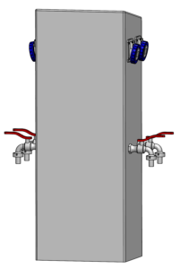 Illustration d'une Onix, borne fixe de distribution d'énergie pour les espaces publics et portuaires
