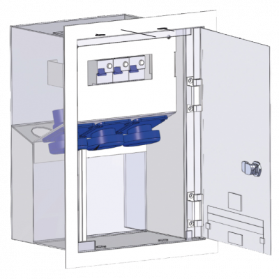 Borne fixe murale de distribution d'énergie Flubox