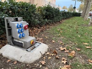 Photo d'une borne de distribution d'énergie grand volume à Albi